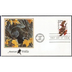USA 1987, Fauna: wiewiórka. FDC