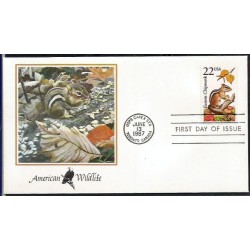 USA 1987, Fauna: wiewiórka. FDC