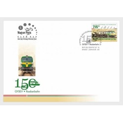 Węgry 2022, Kolej, lokomotywa. FDC