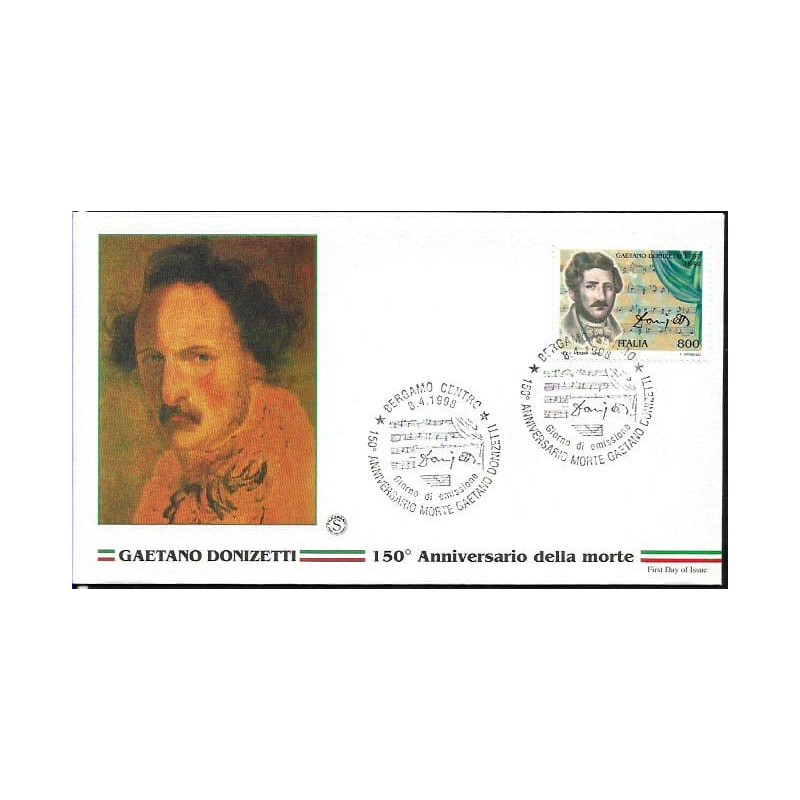 Włochy 1998, Muzyka. G. Donizetti. FDC