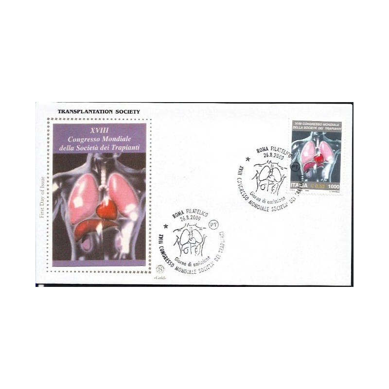 Włochy 2000, Medycyna. FDC