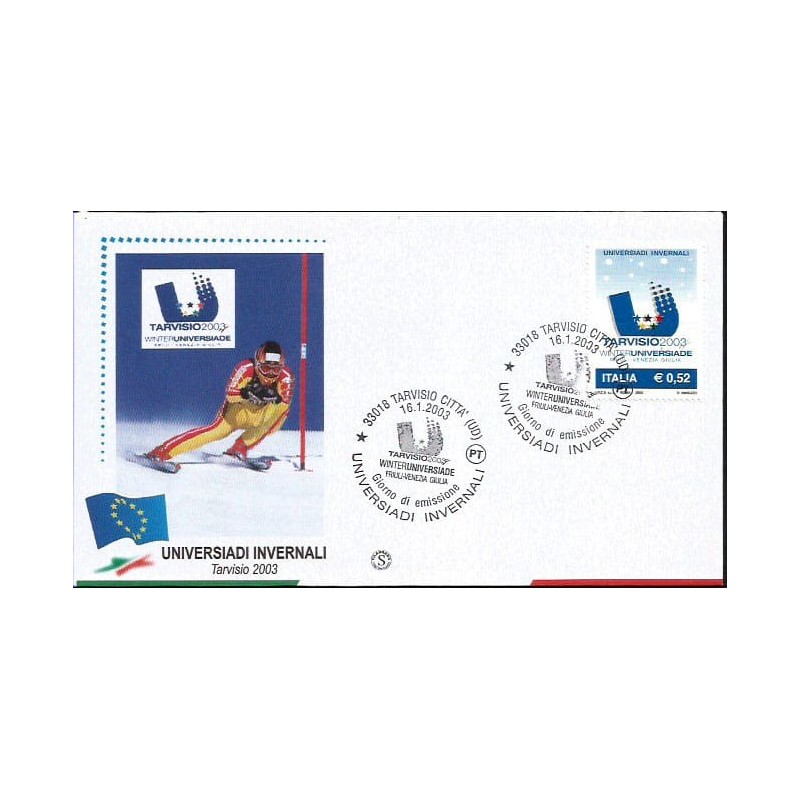 Włochy 2003, Zimowa uniwersjada Tarvisio. FDC