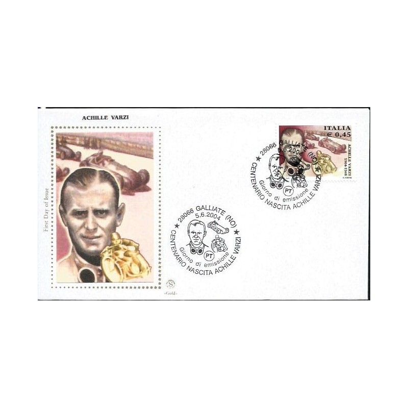 Włochy 2004, Motocykl, formuła 1, A. Varzi. FDC
