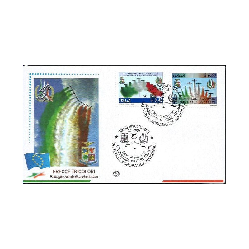 Włochy 2005, Lotnictwo, pokazy. FDC