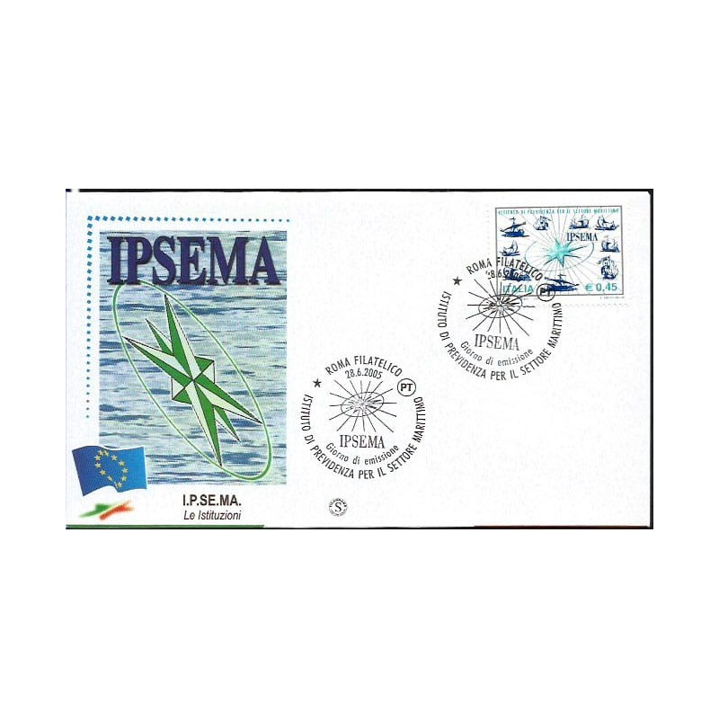 Włochy 2005, Statki, handel, ubezpieczenia. FDC