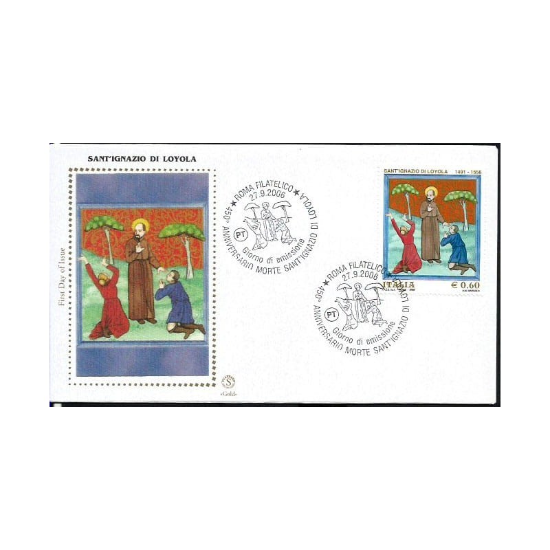 Włochy 2006, Święty Ignacy Loyola. FDC