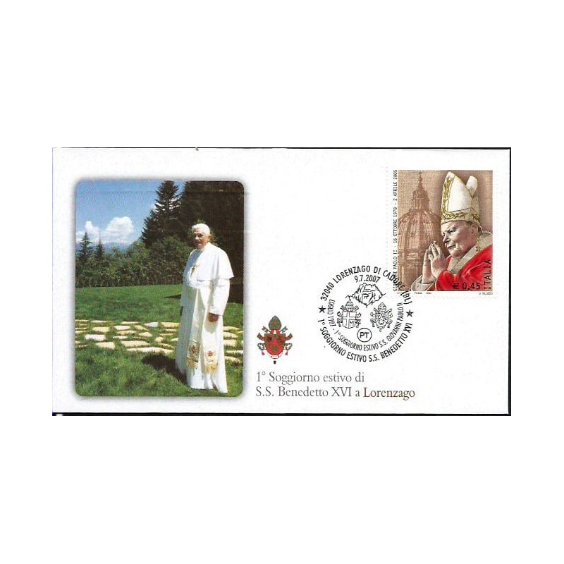 Włochy 2007, Papież Jan Paweł II i Benedykt XVI. Lorenzago