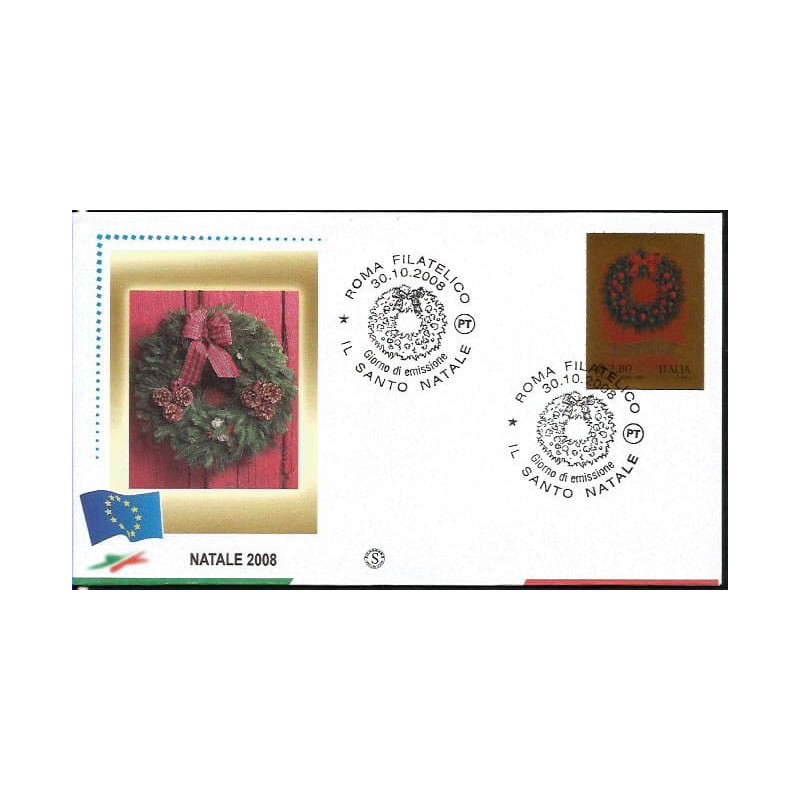 Włochy 2008, Boże Narodzenie. FDC