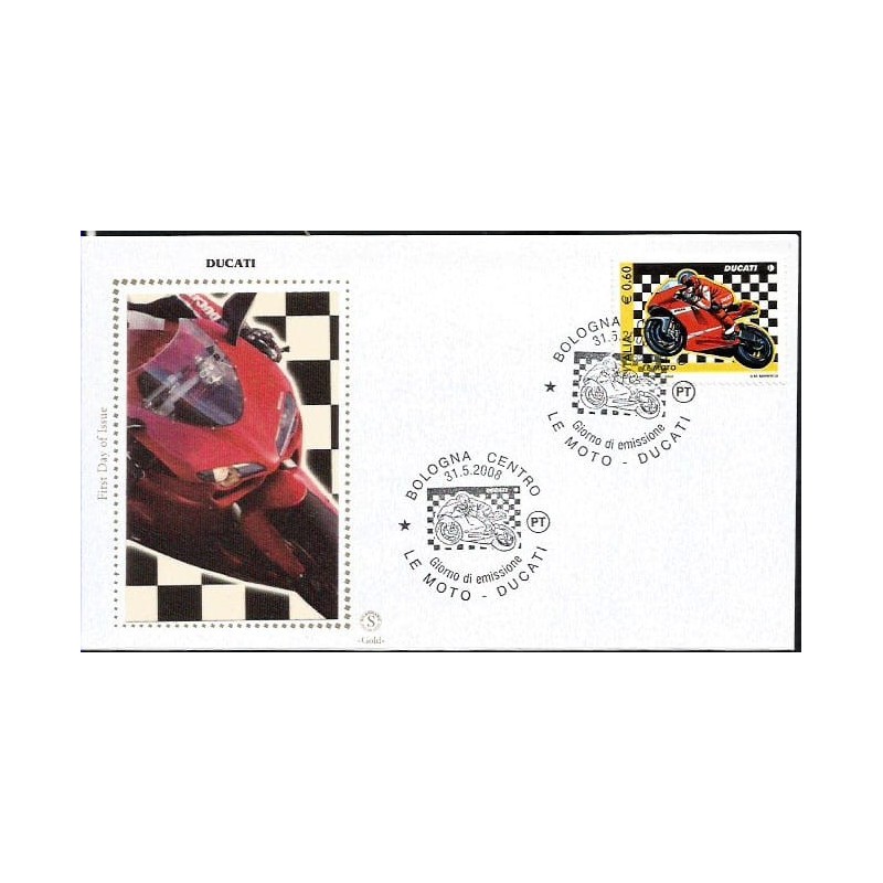 Włochy 2008, Ducati, motocykl. FDC