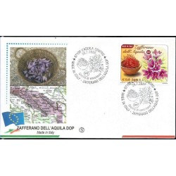 Włochy 2008, Szafran, kwiaty, kuchnia. FDC