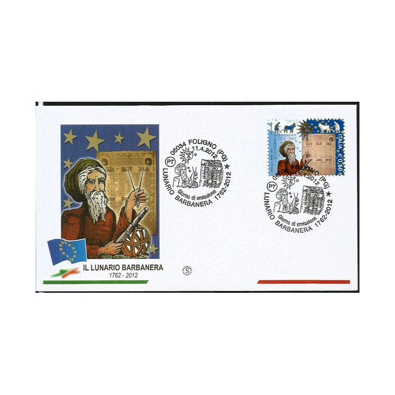 Włochy 2012, Astronomia, kosmos. FDC