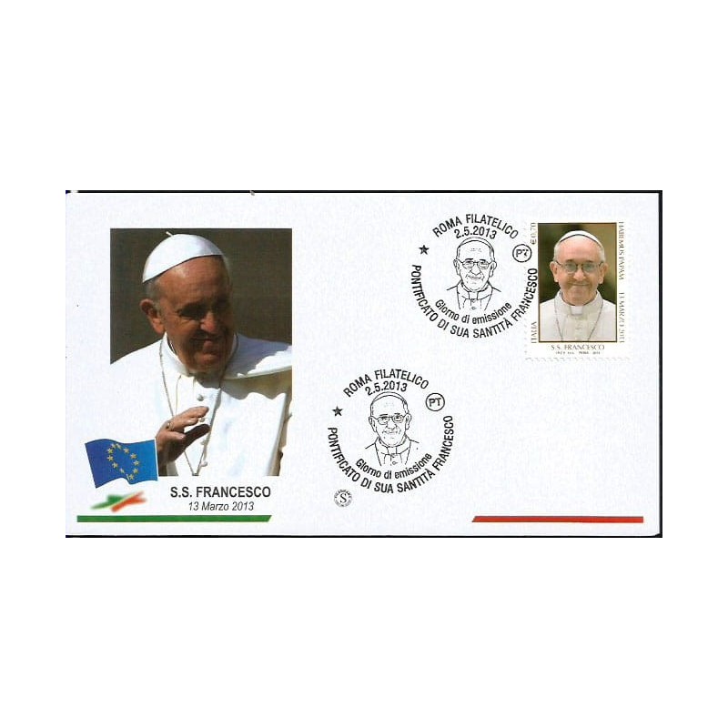 Włochy 2013, Papież Franciszek. FDC