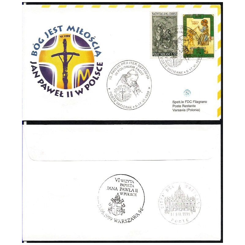 Watykan 1999, Papież Jan Paweł II, Polska, pielgrzymka. Lot