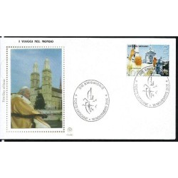 Watykan 2005, Papież Jan Paweł II, wizyta w Loreto. FDC