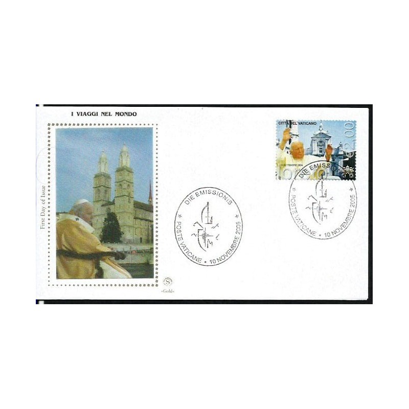 Watykan 2005, Papież Jan Paweł II, wizyta w Loreto. FDC