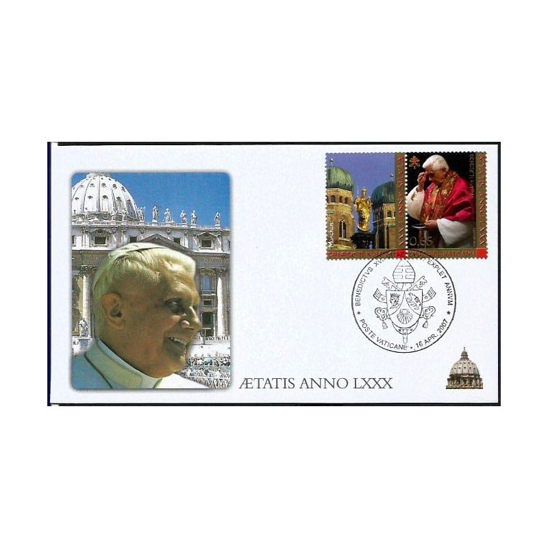 Watykan 2007, Papież Benedykt XVI. 80. urodziny. Datownik