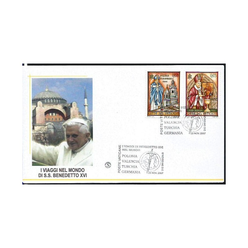 Watykan 2007, Papież Jan Paweł II, pielgrzymki, Polska. FDC