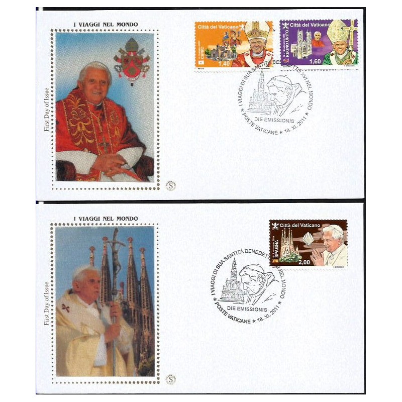 Watykan 2011, Papież Benedykt XVI, pielgrzymki. FDC