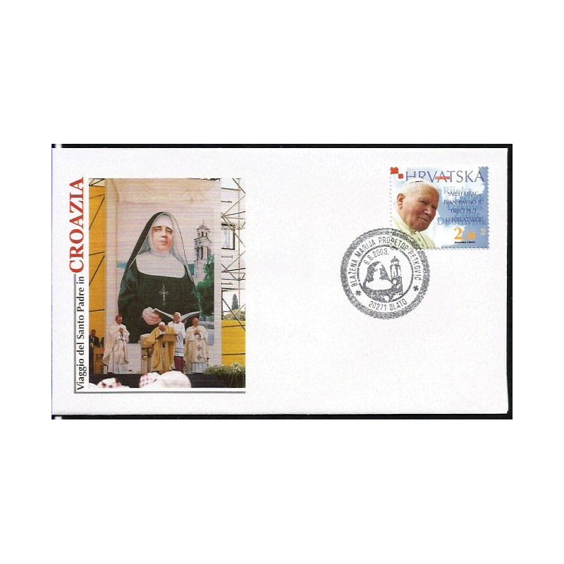 Chorwacja 2003, Papież Jan Paweł II, bł. Maria Petković, pielgrzymka. Blato