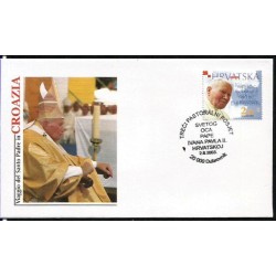 Chorwacja 2003, Papież Jan Paweł II, pielgrzymka. FDC Dubrownik