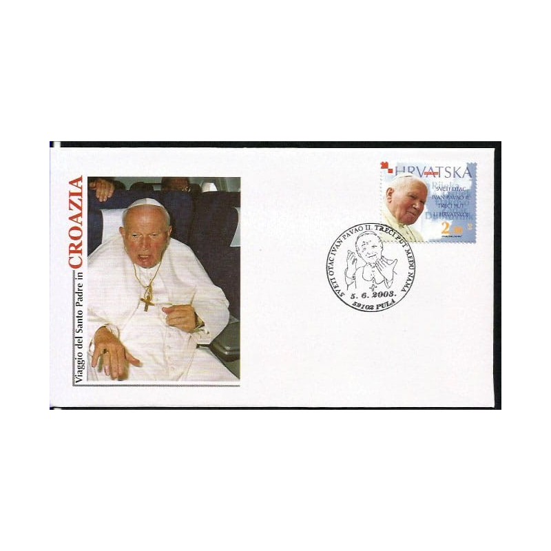 Chorwacja 2003, Papież Jan Paweł II, pielgrzymka. Pula