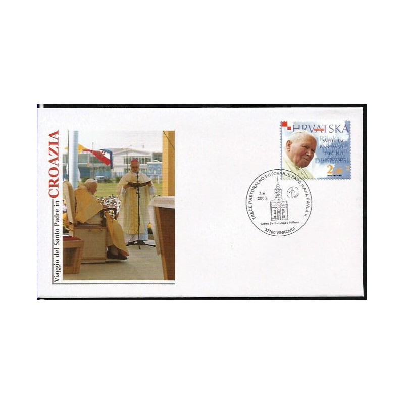 Chorwacja 2003, Papież Jan Paweł II, pielgrzymka. Vinkovici