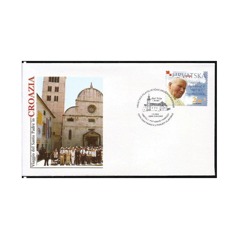 Chorwacja 2003, Papież Jan Paweł II, pielgrzymka. Vukovar
