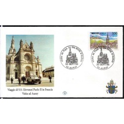 Francja 1996, Papież Jan Paweł II, pielgrzymka. Auray
