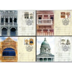 Singapur 1996, Architektura, zabytki. 4 Cp