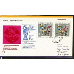 Brazylia 1974, Piłka nożna, przelot kadry na MŚ w RFN. Lot