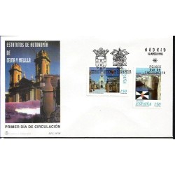 Hiszpania 1998, Ceuta i Melilla, enklawy. FDC