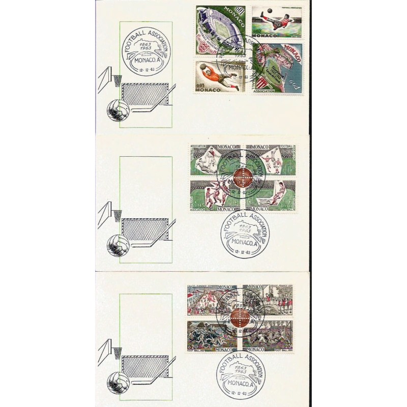 Monako 1963, Piłka nożna. 3 FDC