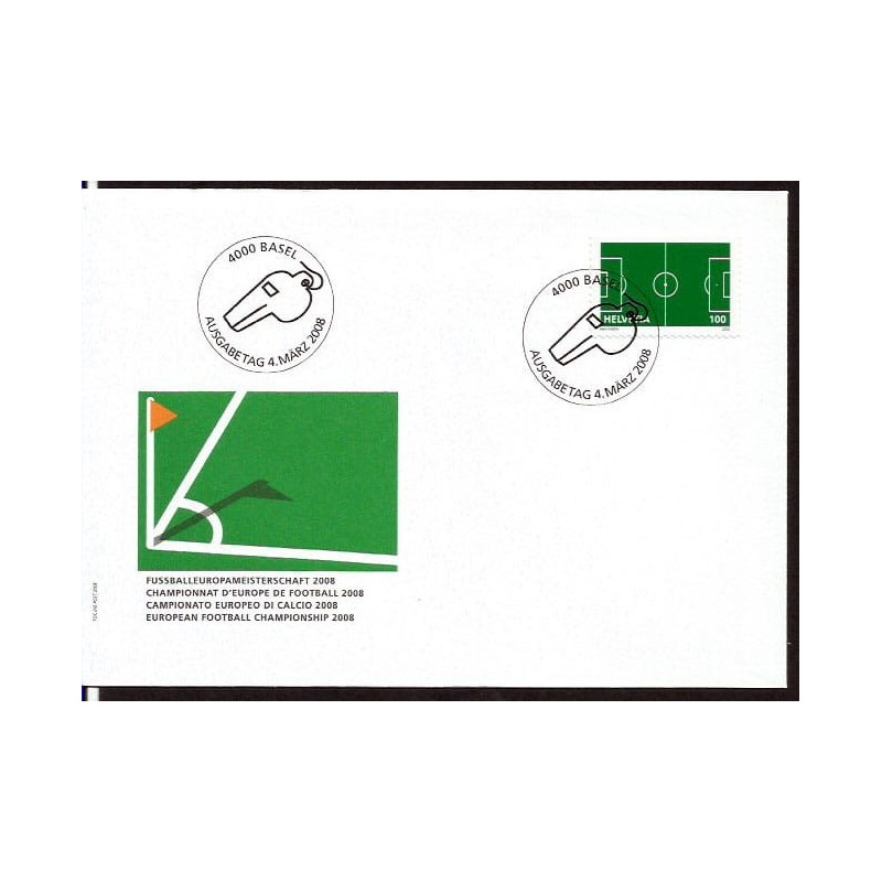 Szwajcaria 2008, Piłka nożna, ME. FDC