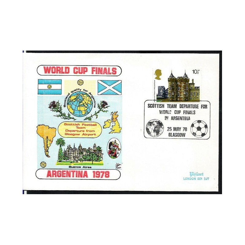 Wielka Brytania 1978, Piłka nożna, Szkocja, wylot na MŚ Argentyna. Glasgow