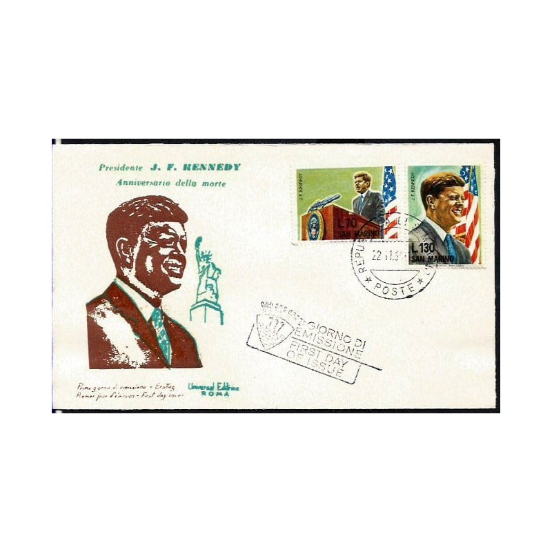 San Marino 1964, Prezydent Kennedy. FDC