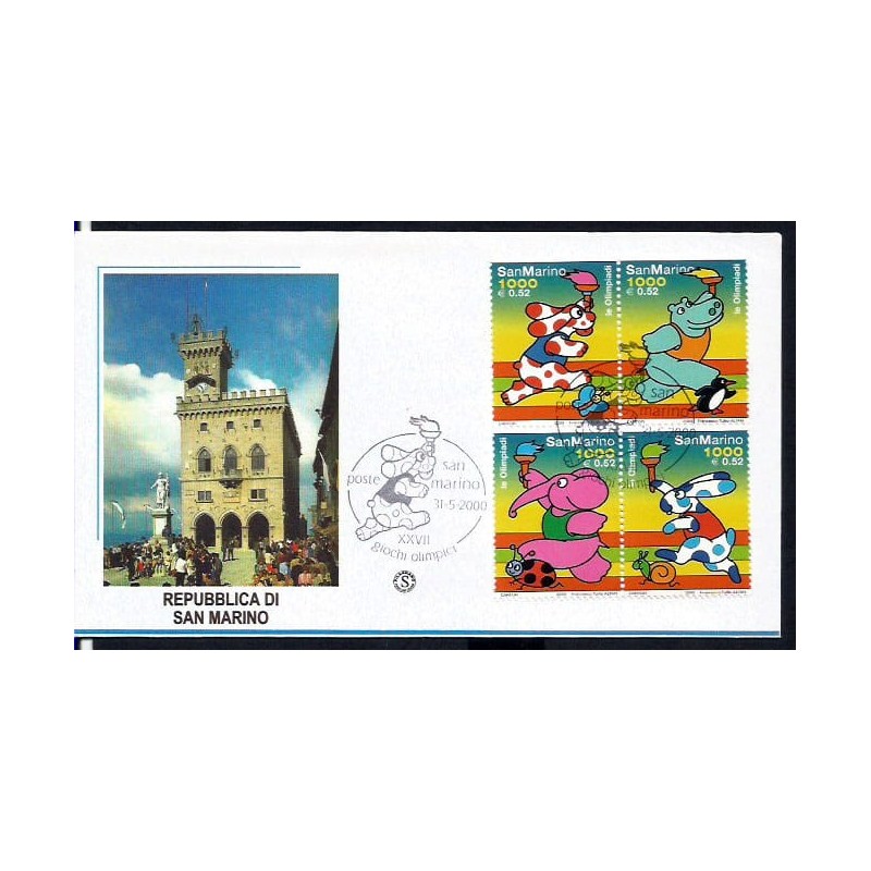 San Marino 2000, Olimpiada Ateny. FDC