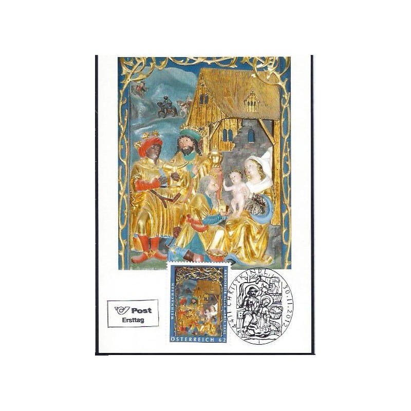 Austria 2012, Boże Narodzenie. Karta maksimum