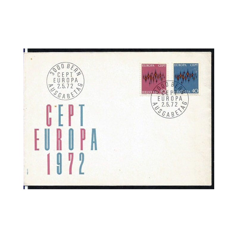 Szwajcaria 1972, EUROPA CEPT. FDC