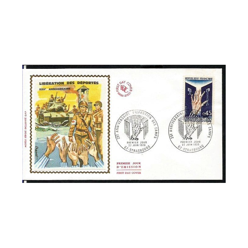 Francja 1970, Obozy koncentracyjne, II wojna. FDC