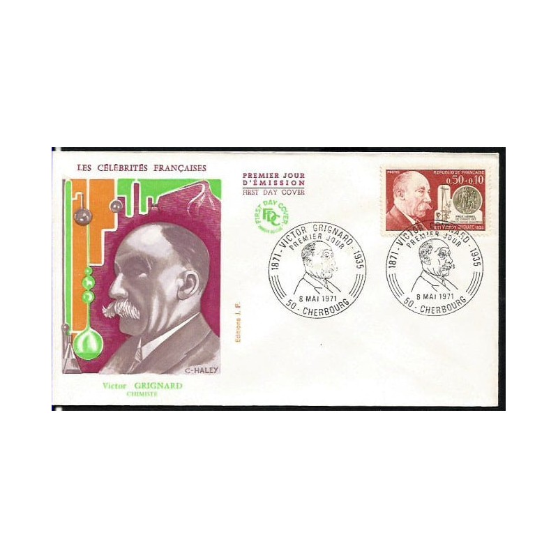 Francja 1971, Victor Grignard, chemia, Nobel. FDC