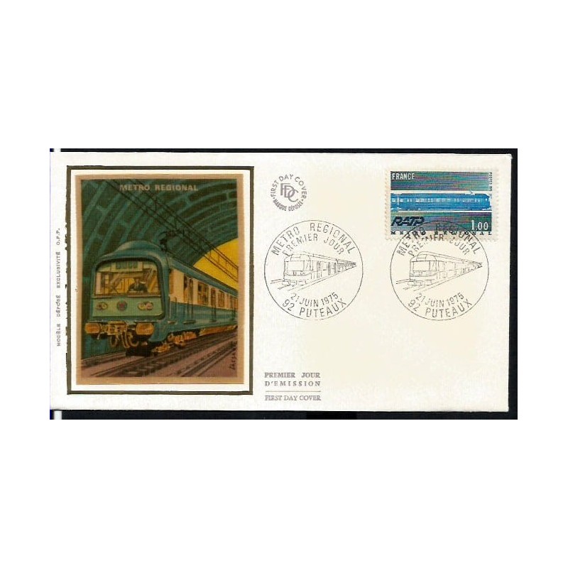 Francja 1975, Metro, kolej. FDC