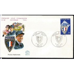 Francja 1976, Policja. FDC