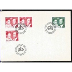 Szwecja 1976, Król. CZ. SŁANIA. FDC