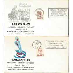 Kanada 1975, Kraków, wystawa. Toronto i Rexdale, 2 koperty