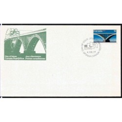 Kanada 1977, Most, granica. FDC