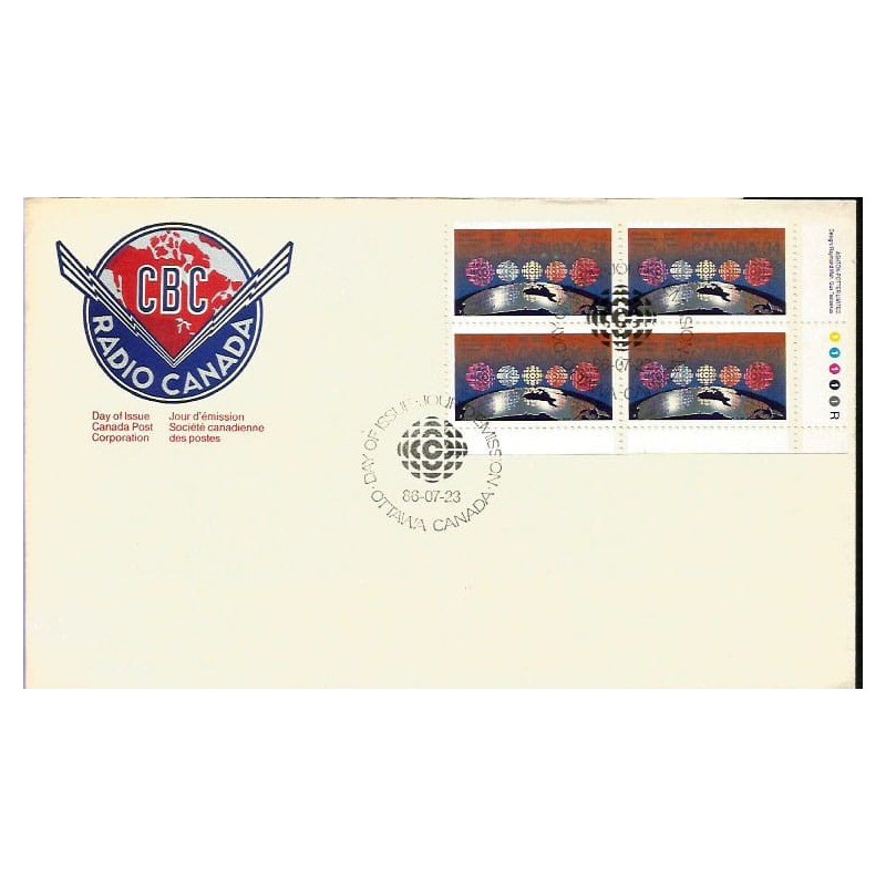 Kanada 1986, Radio Canada. FDC