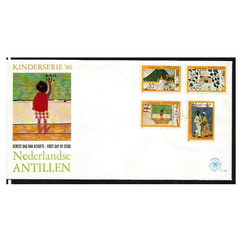 Antyle Hol. 1980, Dzieci. FDC