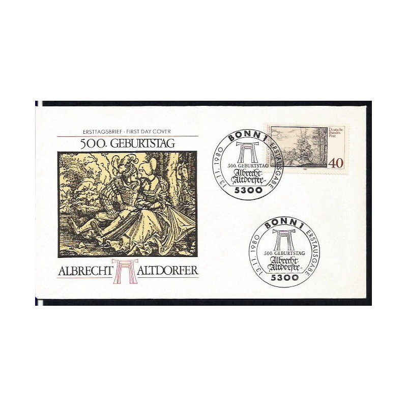 Niemcy 1980, A. Altdorfer, malarstwo. FDC