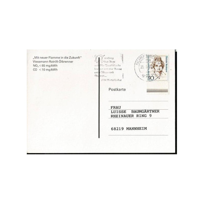 Niemcy 1996, Marcin Luter, cytat, reformacja. Norymberga