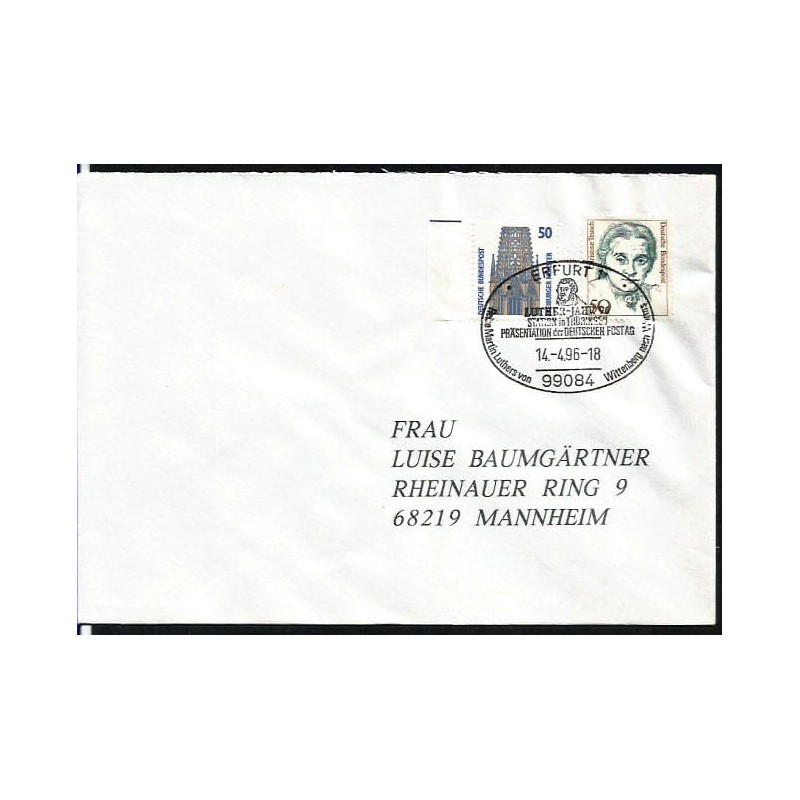 Niemcy 1996, Marcin Luter, reformacja. Erfurt